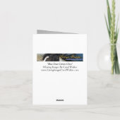 Wild Horse Blue Zeus komt dicht bij Wenskaart Kaart (Achterkant)