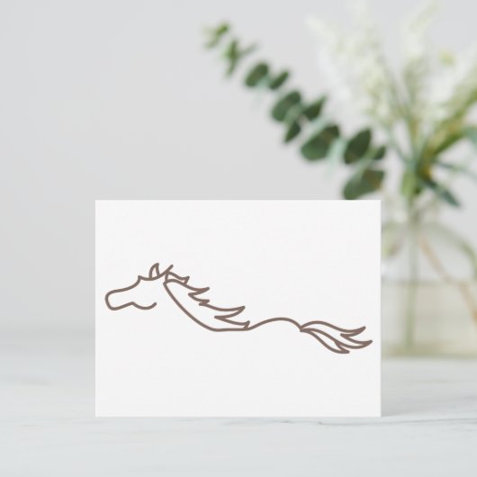 Wild Horse Briefkaart (Staand voorkant)