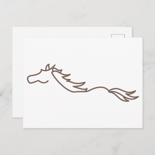 Wild Horse Briefkaart (Voorkant / Achterkant)