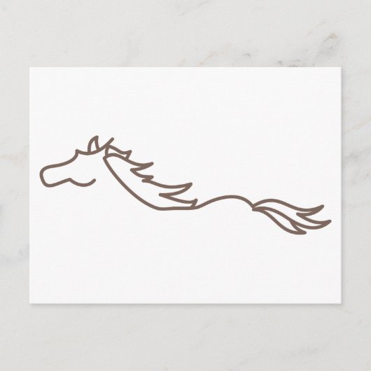 Wild Horse Briefkaart (Voorkant)