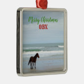Wild Horse Corolla Outer Banks OBX Metalen Ornament (Rechts)