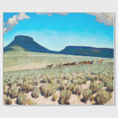“Wild Horse Country” door Maynard Dixon Cadeaupapier (Vlak)