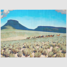 "Wild Horse Country" door Maynard Dixon Tissuepapier
