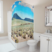 “Wild Horse Country” van Maynard Dixon Douchegordijn (In situ)