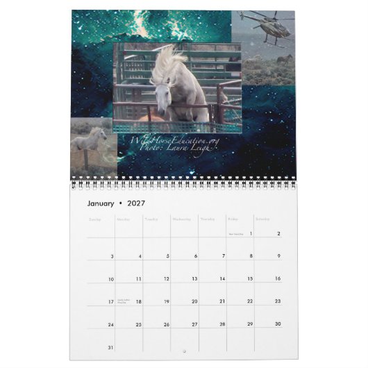 Wild Horse Education ... een kalender (Jan 2027)
