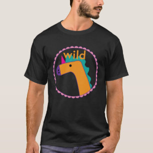 Wild Horse Eenhoorn ontworpen door 7 jaar oude art T-shirt