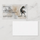 Wild Horse Equestrian Farrer Barrel Racing Visitekaartje (Voorkant / Achterkant)