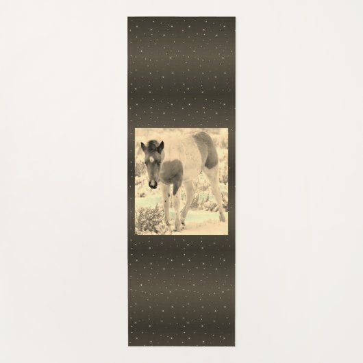 Wild Horse Foal met Stars Yoga Mat (Voorkant)
