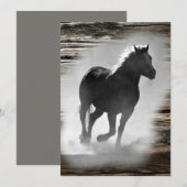 Wild Horse Galloping Bedankkaart (Voorkant / Achterkant)