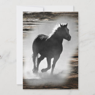 Wild Horse Galloping Bedankkaart