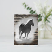 Wild Horse Galloping Briefkaart (Staand voorkant)