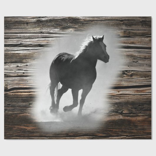 Wild Horse Galloping Cadeaupapier (Vlak)