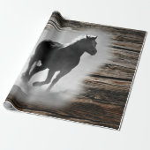 Wild Horse Galloping Cadeaupapier (Uitgerold)
