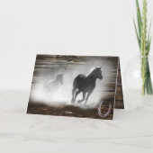 Wild Horse Galloping Card Kaart (Achterkant)