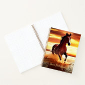 Wild Horse Galloping Door Surf Journal Notitieboek (Binnen)
