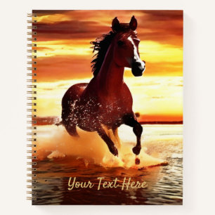 Wild Horse Galloping Door Surf Journal Notitieboek