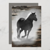 Wild Horse Galloping Feestdagenkaart (Voorkant / Achterkant)