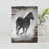 Wild Horse Galloping Feestdagenkaart (Staand voorkant)
