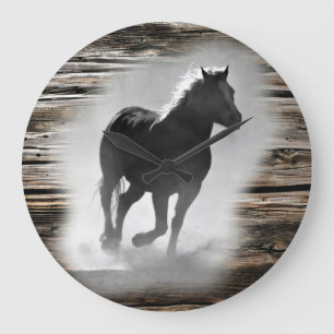 Wild Horse Galloping Grote Klok