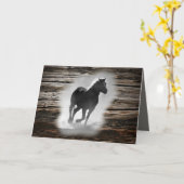Wild Horse Galloping Kaart (Gele Bloem)