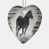 Wild Horse Galloping Keramisch Ornament (Links)
