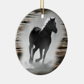 Wild Horse Galloping Keramisch Ornament (Rechts)