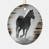 Wild Horse Galloping Keramisch Ornament (Links)