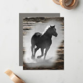Wild Horse Galloping Notitiekaartje (Voorkant / Achterkant in situ)