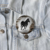 Wild Horse Galloping Ronde Button 7,6 Cm (In situ)