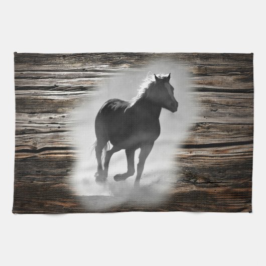 Wild Horse Galloping Theedoek (Horizontaal)