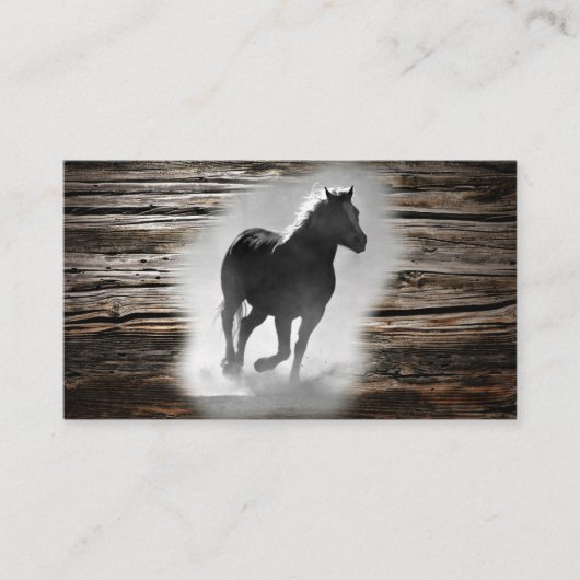 Wild Horse Galloping Visitekaartje (Voorkant)