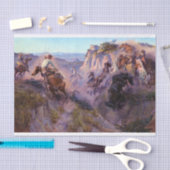 Wild Horse Hunters, 1913 door Charles Marion Russe Tissuepapier (Craft)