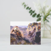 "Wild Horse Hunters" door Charles M Russell Briefkaart (Staand voorkant)