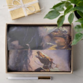 "Wild Horse Hunters" door Charles M Russell Tissuepapier (Geschenk)