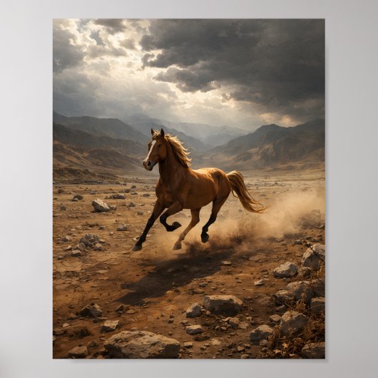 Wild Horse in Motion Poster (Voorkant)