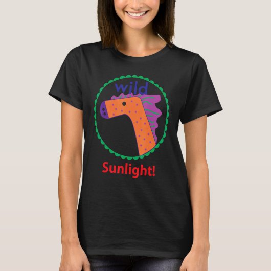 Wild Horse kunst Zonlicht T-shirt (Voorkant)