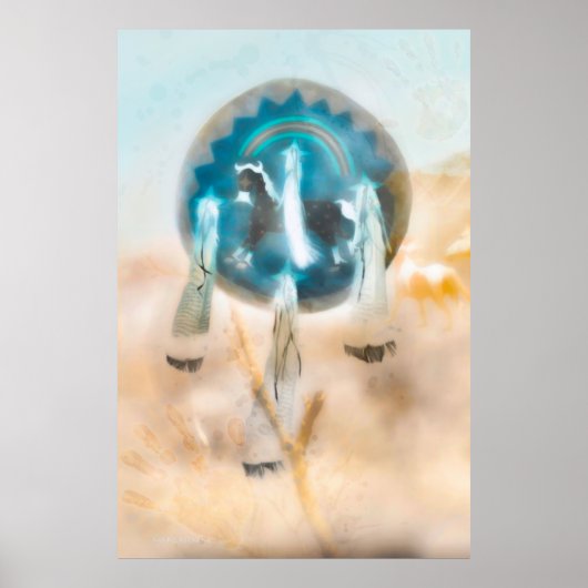 WILD HORSE NATION "COMANCHE STRONG" POSTER (Voorkant)