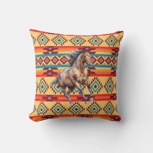 Wild Horse Native American Decor Kussen