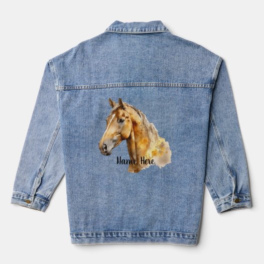 Wild Horse No. 3 gepersonaliseerd Denim Jacket (Achterkant)