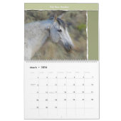 Wild Horse Portret, grote agenda Kalender (Mar 2026)