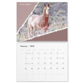 Wild Horse Portret, grote agenda Kalender (Feb 2026)