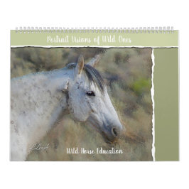 Wild Horse Portret, grote agenda Kalender