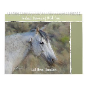Wild Horse Portret, grote agenda Kalender