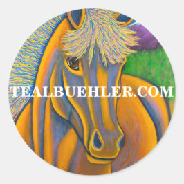 Wild Horse Ronde Sticker