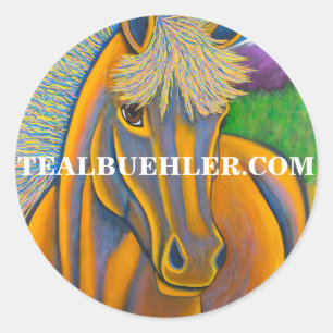 Wild Horse Ronde Sticker