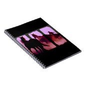 Wild Horse Roundup Triptych Digital Art Notitieboe Notitieboek (Rechterzijde)