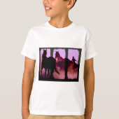 Wild Horse Roundup Triptych T-shirt (Voorkant)