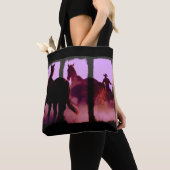 Wild Horse Roundup Triptych Tote Bag (Dichtbij)