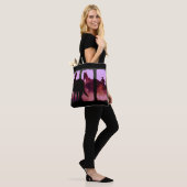 Wild Horse Roundup Triptych Tote Bag (Op model)