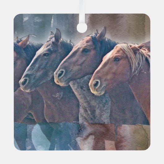 Wild Horse Stampede Ornament (Voorkant)
